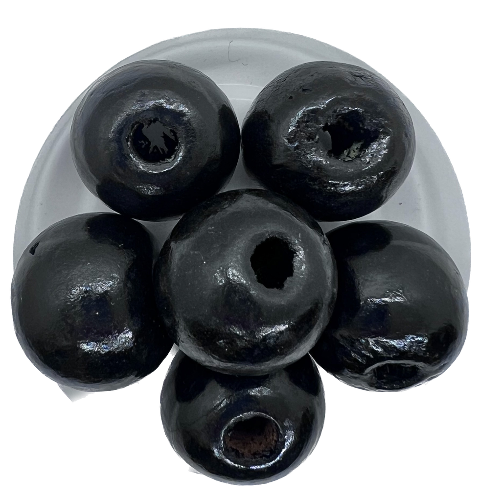 Bolita madera 15mm negra