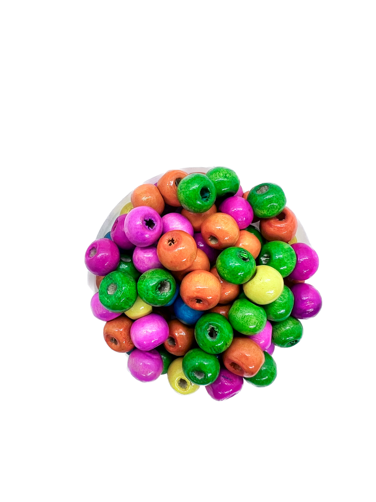 Bolita madera 8mm multicolor