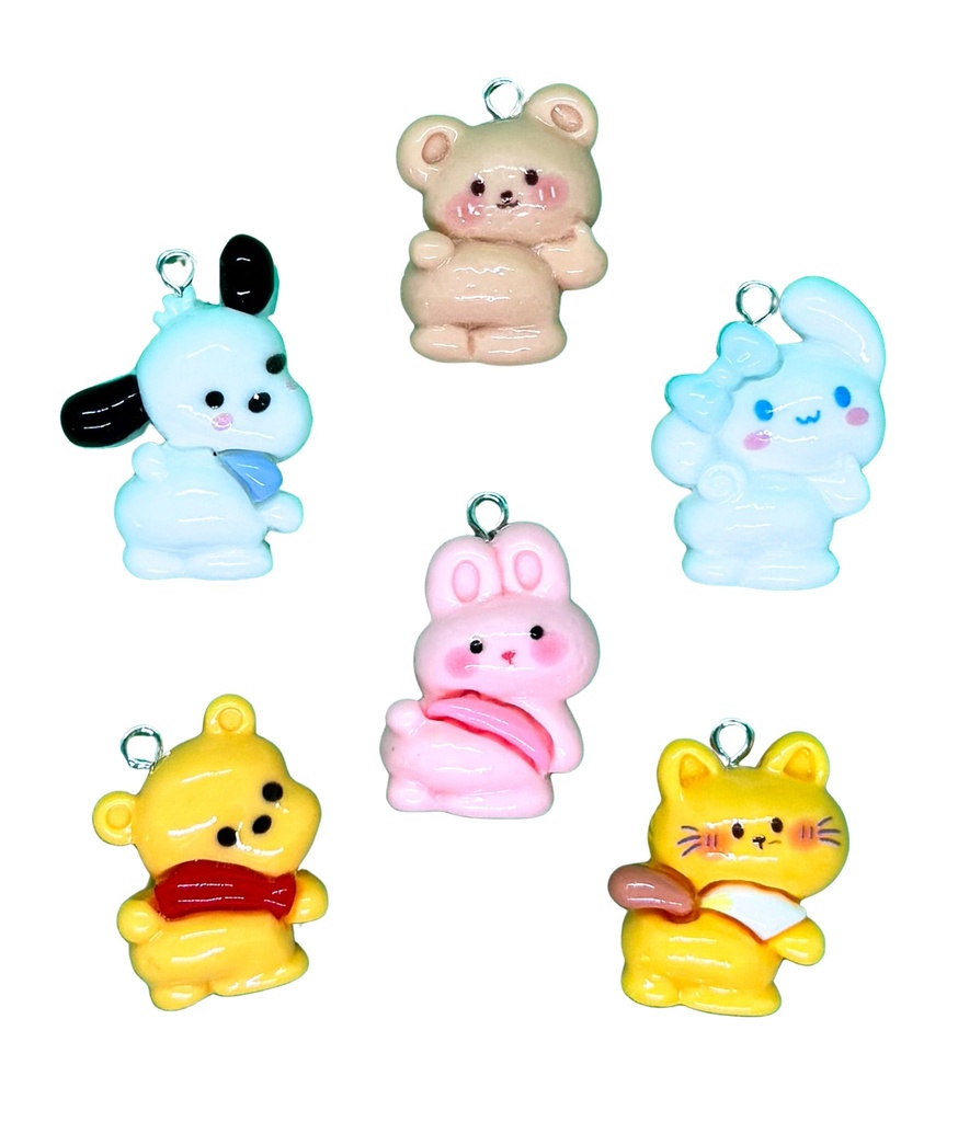 Dije infantil c/pitón personajes #416 x 1 un.