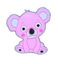 Dije silicona pasante No-Tox Koala rosa x 1 un.