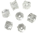 Cairel acrílico transparente hexágono pasante 12mm x 10gr