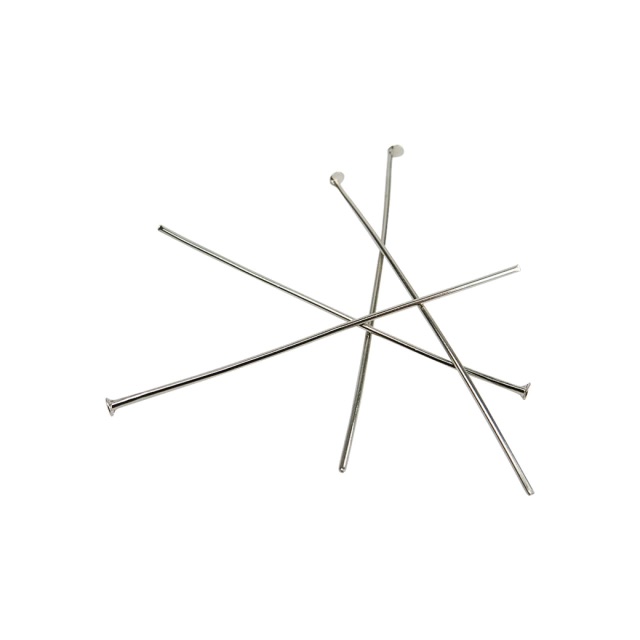 Alfiler con tope plateado 4 cm x 15gr