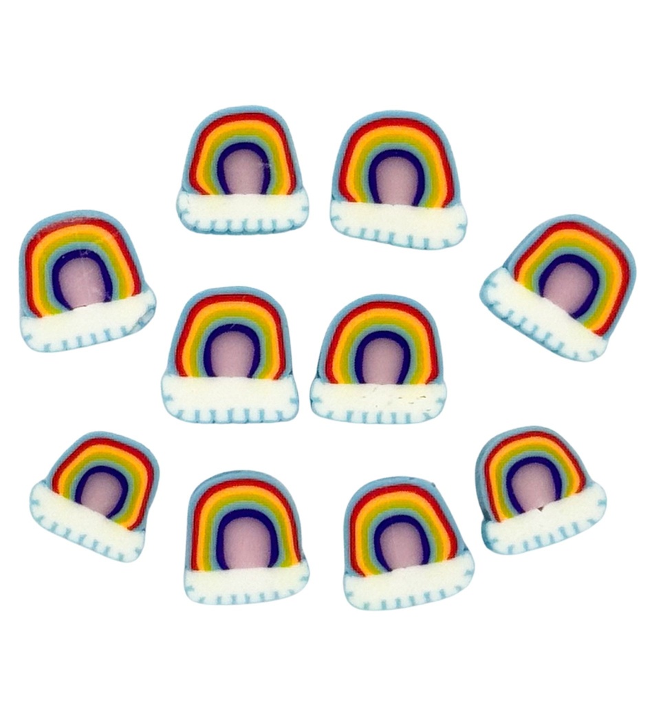 Fimo arco iris (mod3) x 5 un.
