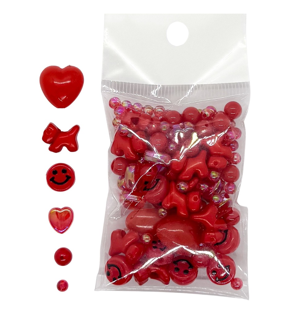 Acrílico mix formitas rojo x 15gr