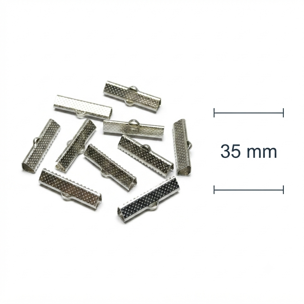 Cocodrilo metal plateado 35mm x 10g