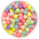 Plástico infantil pastel brillo bolita 6mm x 10 gr.