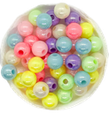 Plástico infantil pastel brillo bolita 8mm x 10 gr.