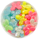 Plástico infantil pastel brillo mariposa #2 x 10 gr. 