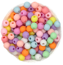 Bolitas acrílico engomadas multicolor 6mm x 10g