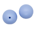 Bolita silicona lisa 15mm celeste x 2 un.