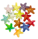 Plástico nacarado estrella mar multicolor x 10gr