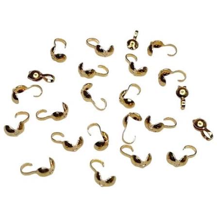 Tapanudo hierro c/rulo dorada 4mm x 50un