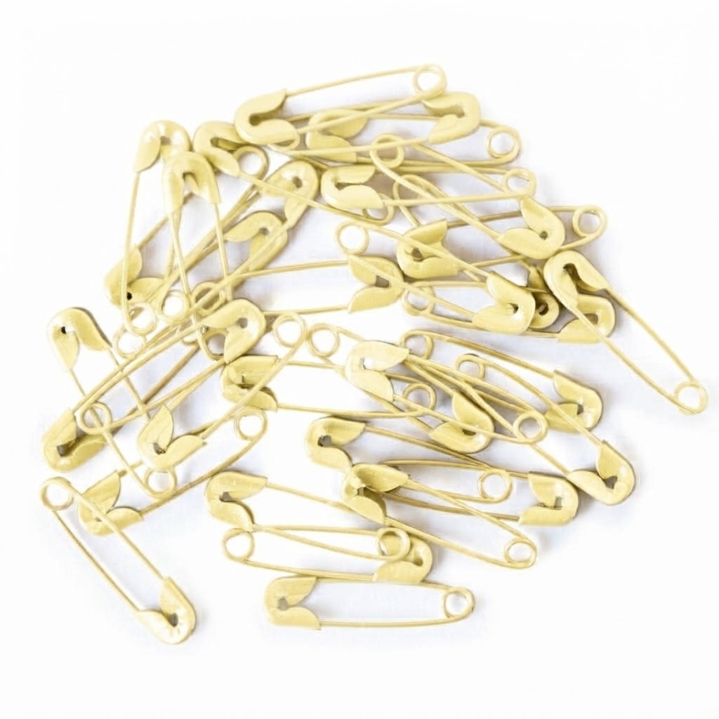 Alfiler de gancho amarillo 30mm x 10 un