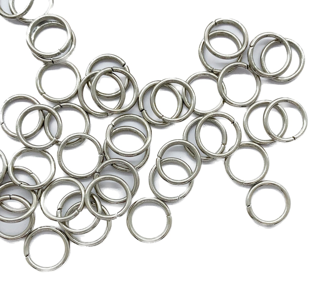 Argollas de unión níquel 8mm x 0,8mm 
