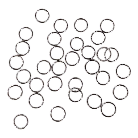 Argollas de unión níquel 8mm x 0,8mm 