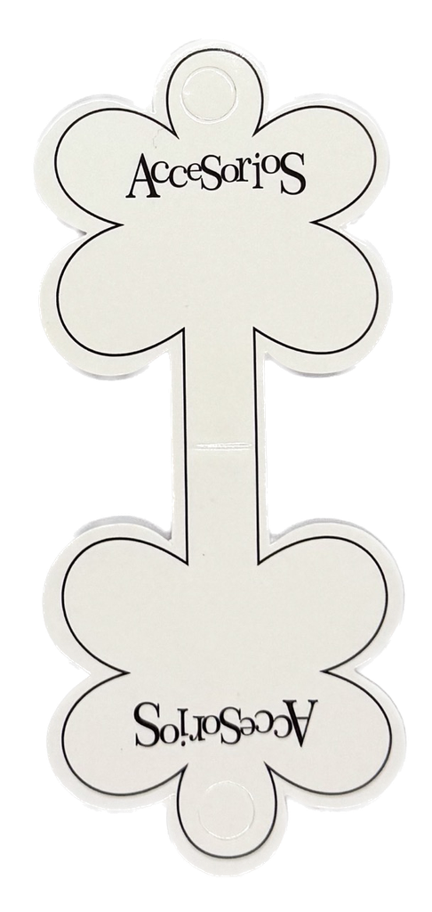 Cartoncito accesorios flor blanca