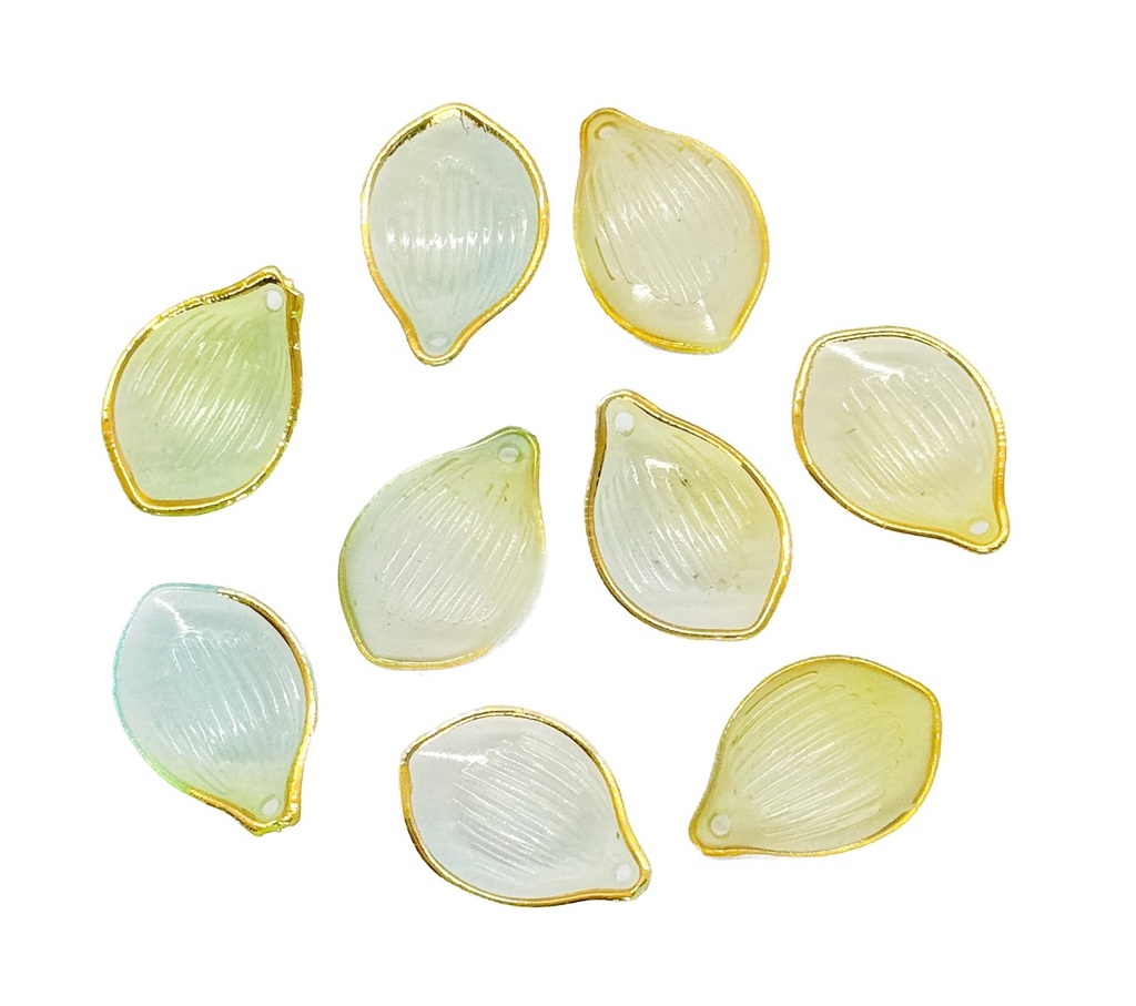 Caracoles ostras transparente verde x 10gr