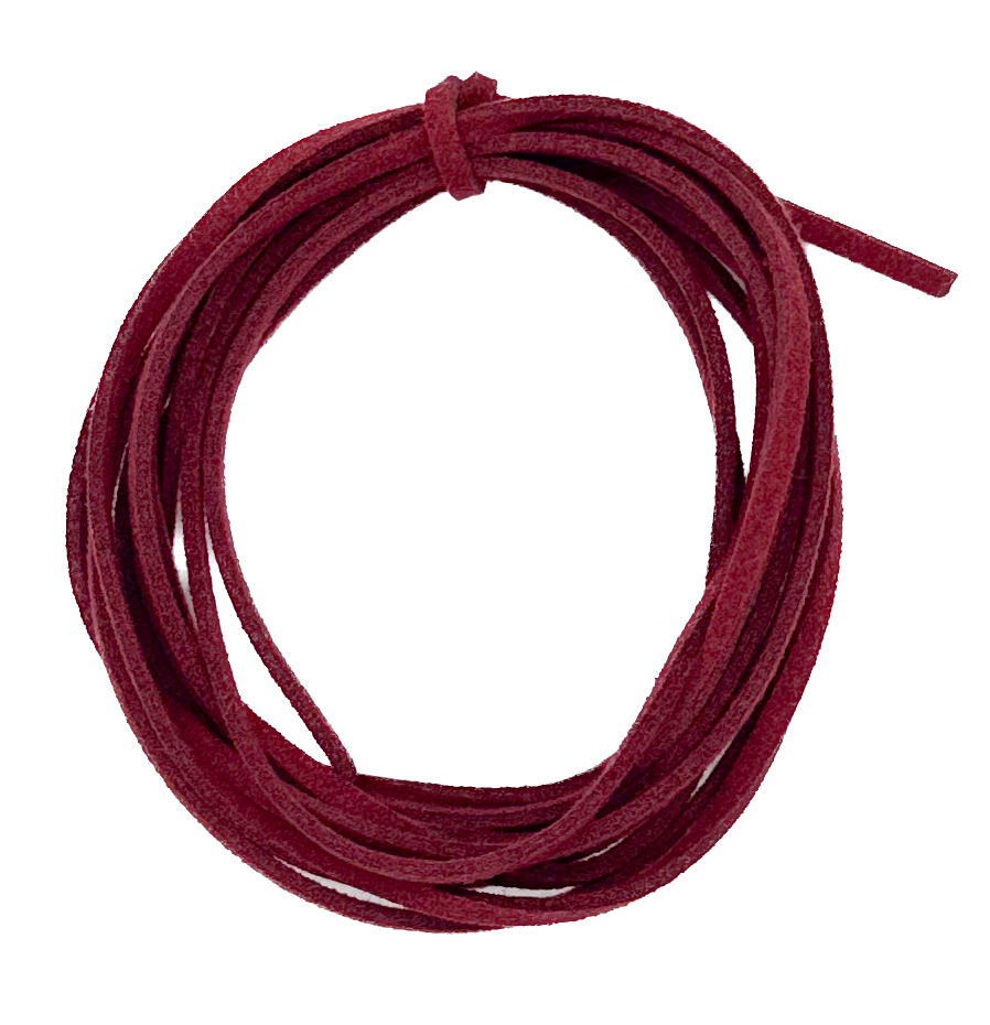 Cordón gamuza 3mm bordó