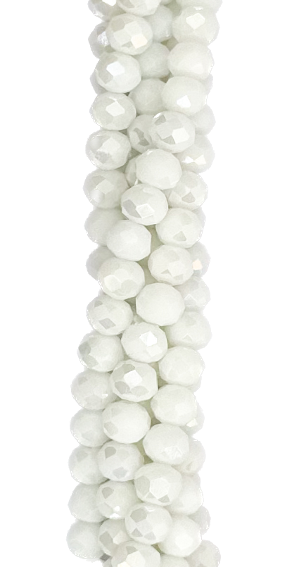 Cristal de roca 6m blanco opaco tornasol