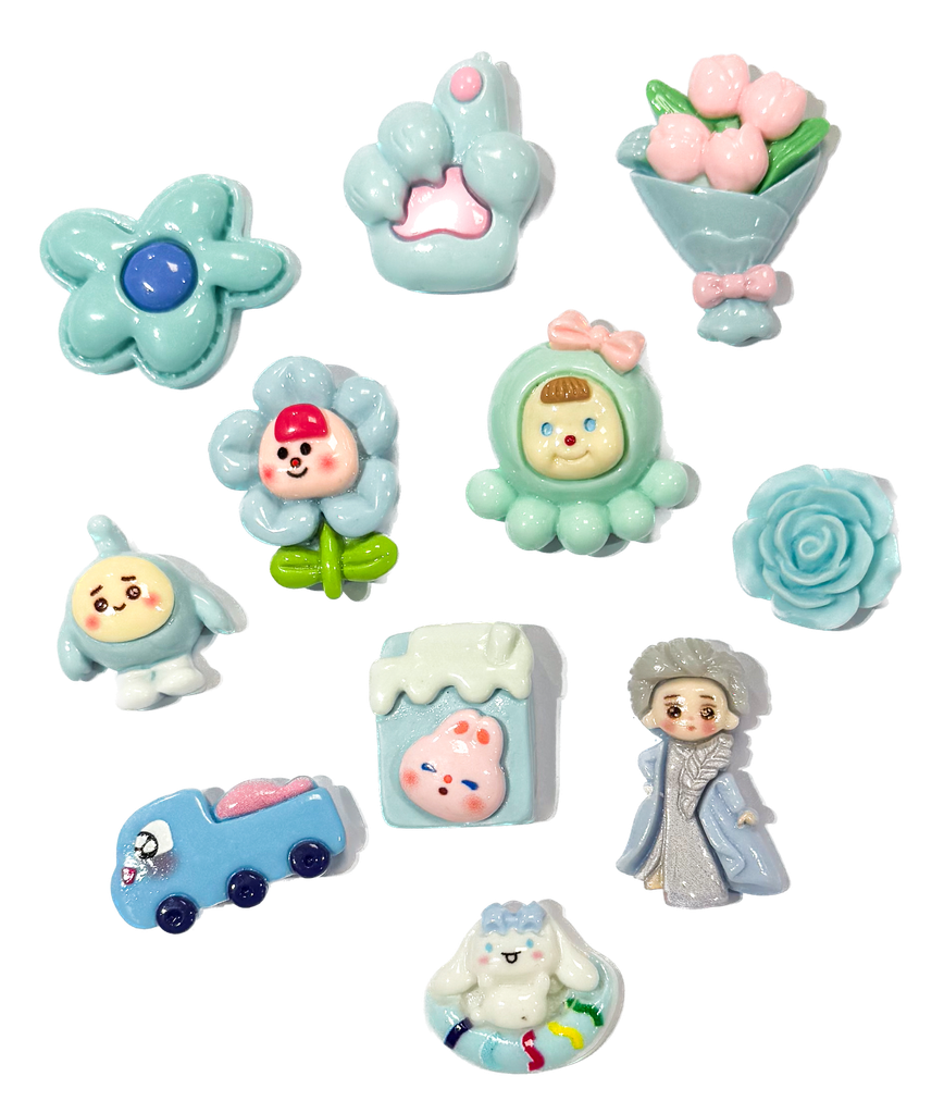Charms p/pegar celeste