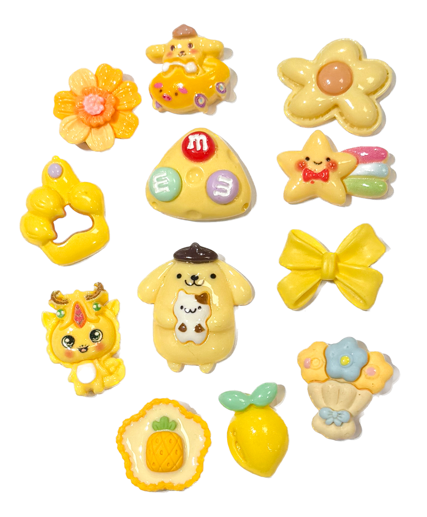 Charms p/pegar amarillo