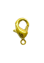 Mosquetón hierro 12mm dorado
