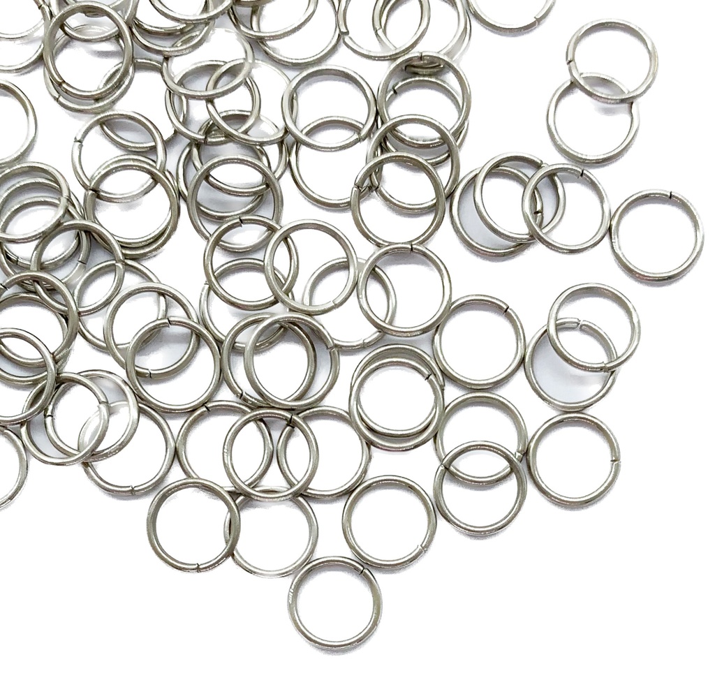 Argollas de unión níquel 6mm x 0.8mm  