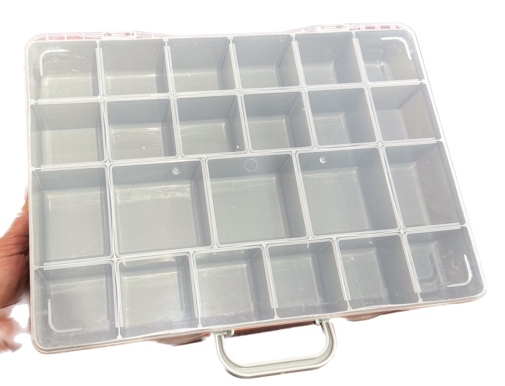 Maletín organizador 23 divisiones gris