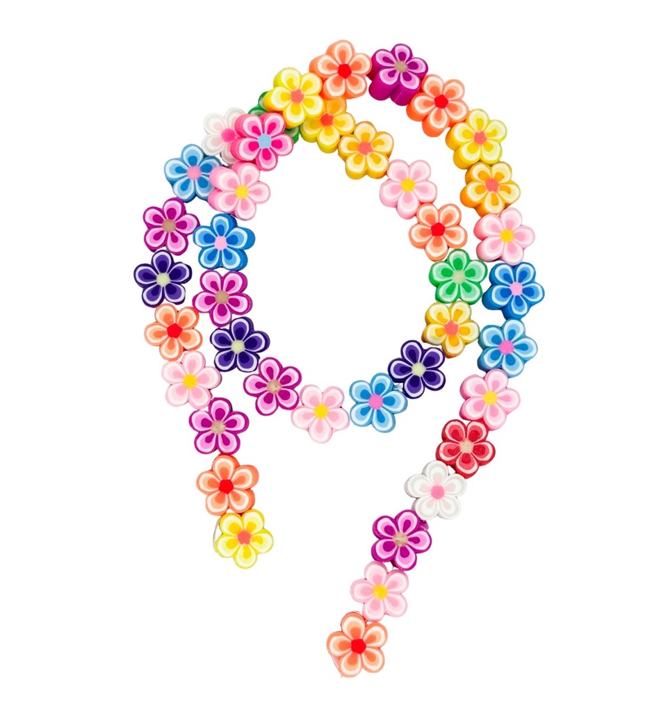 Tira de fimo flores x 40un