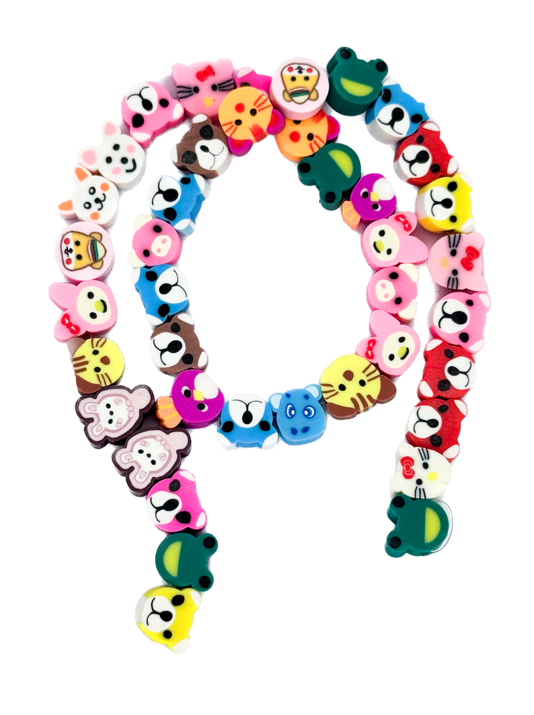 Tira de fimo animales x 40un 