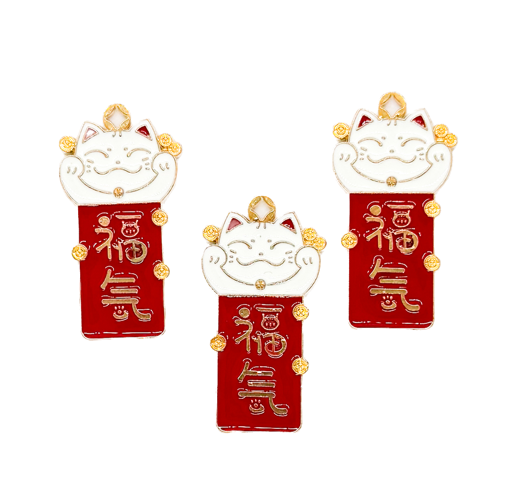 Dije esmaltado gatito tabla chino x 1un 