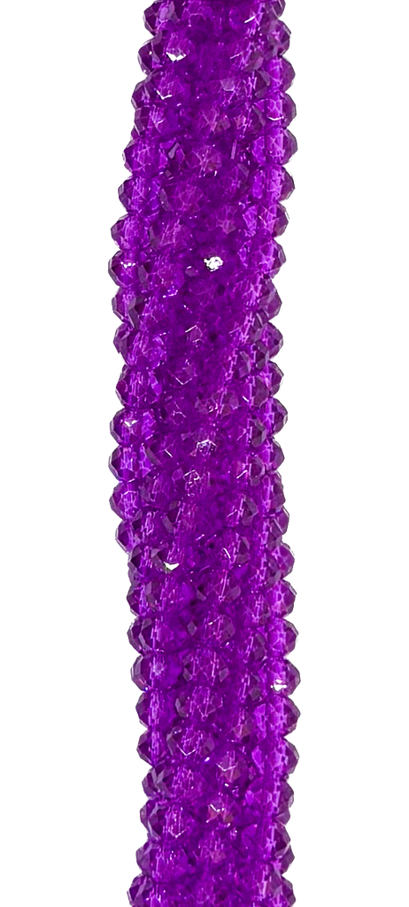 Cristal de roca 4mm violeta oscuro transparente (GC)