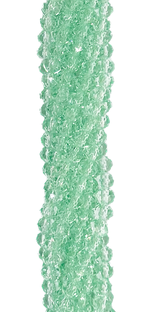 Cristal de roca 4mm verde agua transparente