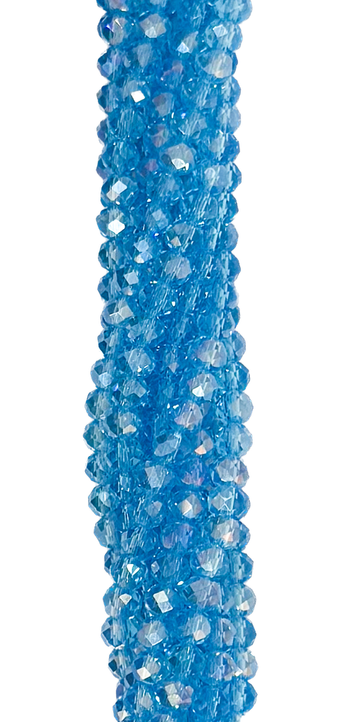 Cristal de roca 4mm celeste tornasol