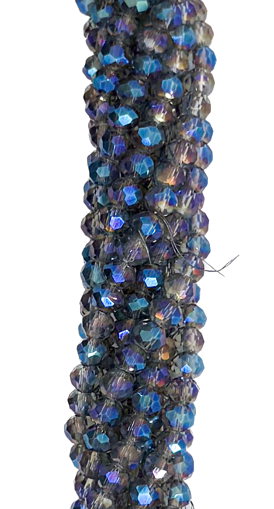 Cristal de roca 4mm azulado tornasol (GE)