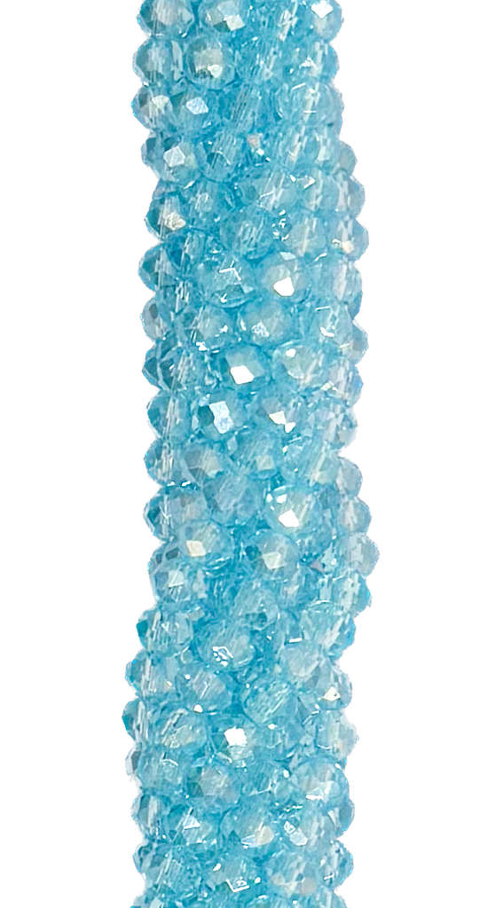 Cristal de roca 4mm celeste bebe transparente 