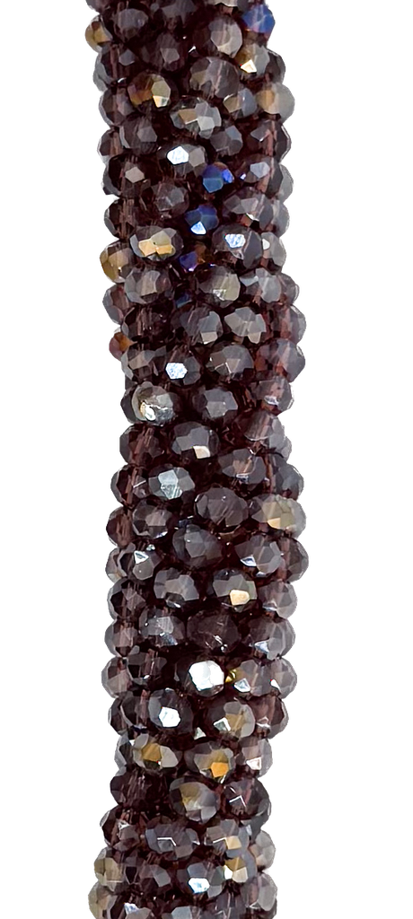 Cristal de roca 4mm violeta transparente tornasol (GB)