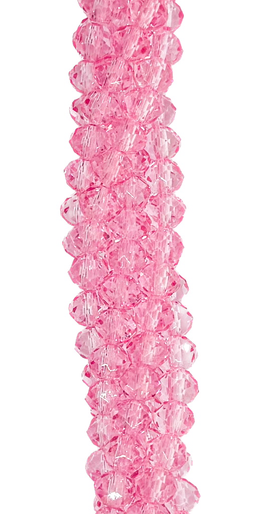 Cristal de roca 6mm rosa transparente (GE)