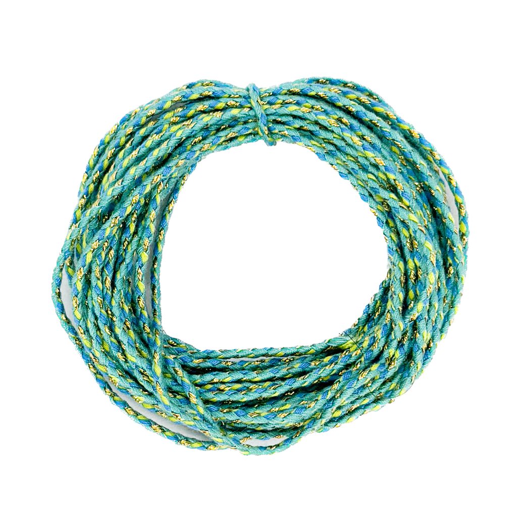 Cordón trenzado algodón c/lurex #011 x 5mt.  