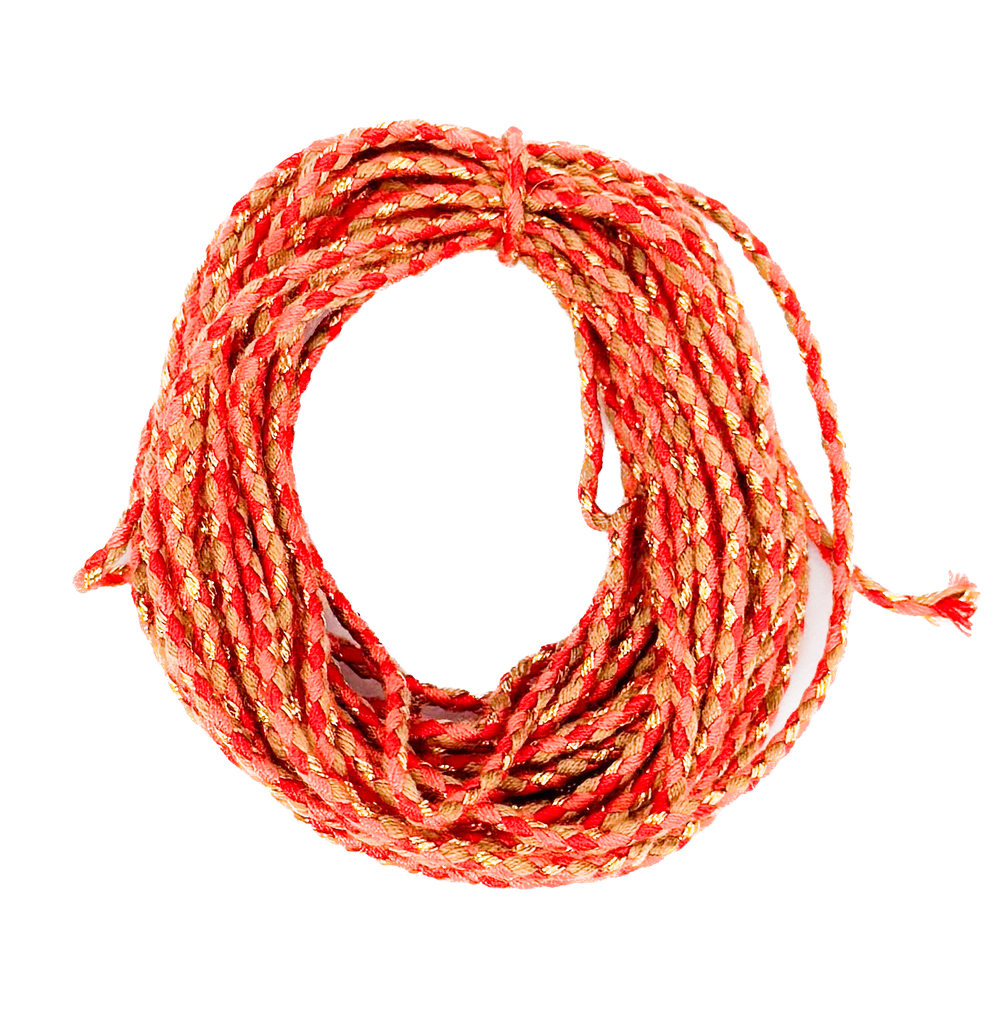 Cordón trenzado algodón c/lurex #012 x 5mt.  