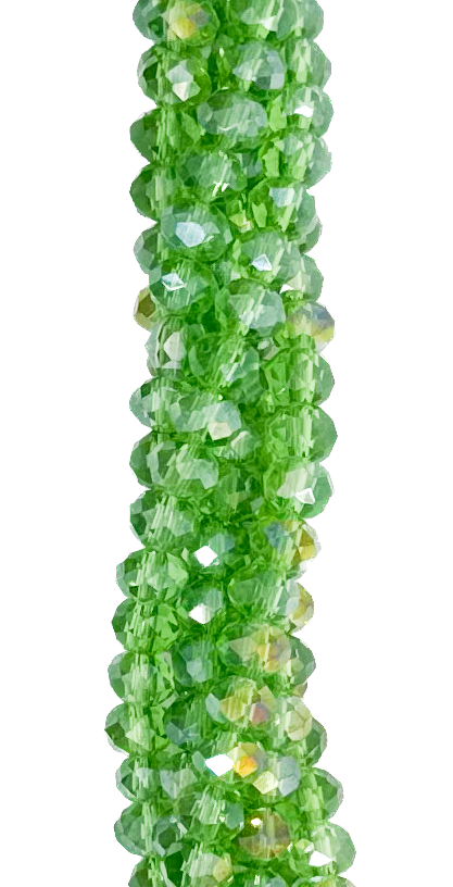 Cristal de roca 6mm verde transparente tronasol
