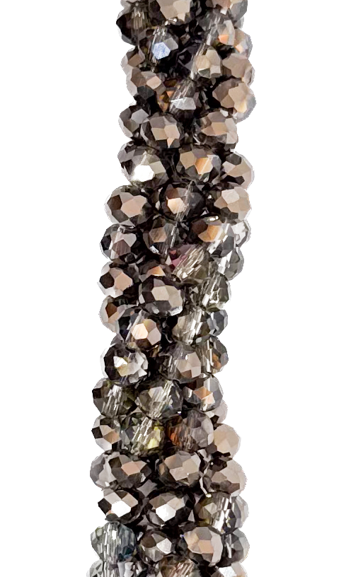 Cristal de roca 6mm peltre tornasol 