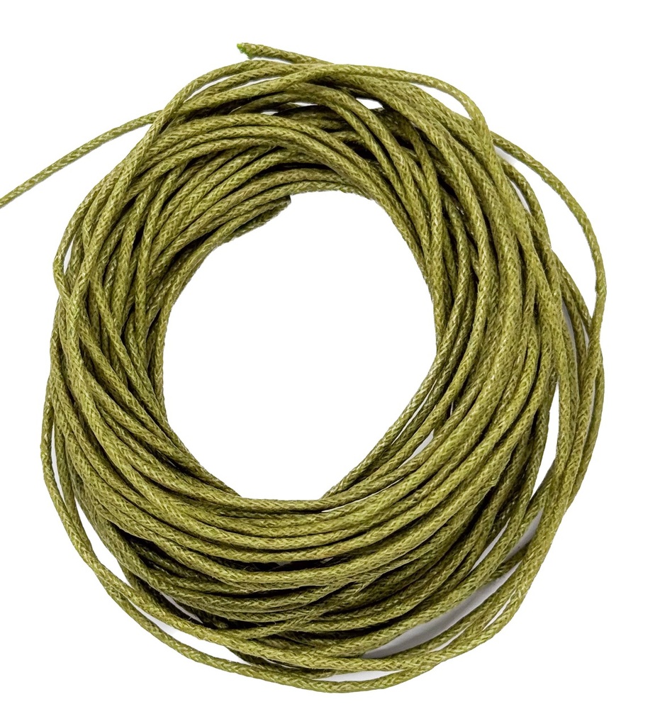 Cordón con alma 1.5mm verde oliva