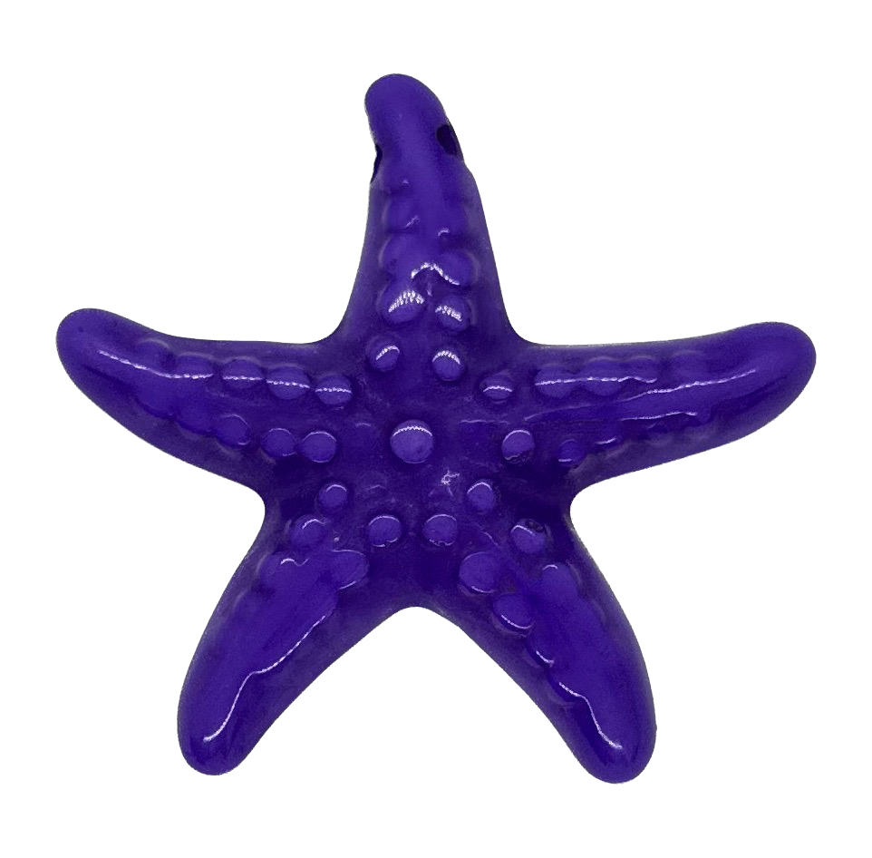Estrella de Mar resina (mod 2) violeta x 1un