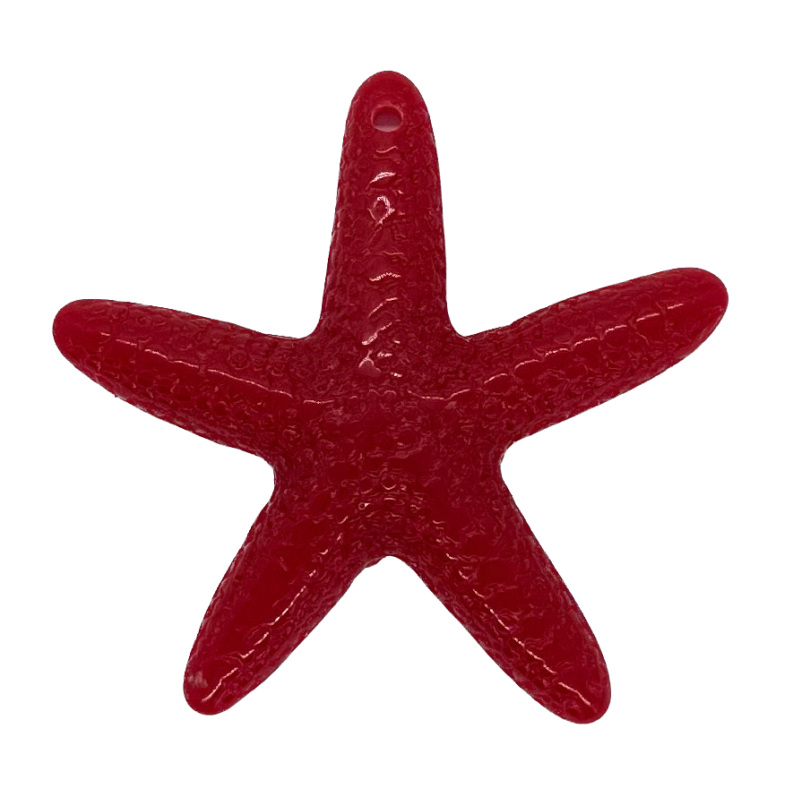 Estrella de Mar resina (mod 1) roja x 1un 
