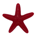 Estrella de Mar resina (mod 1) roja x 1un 