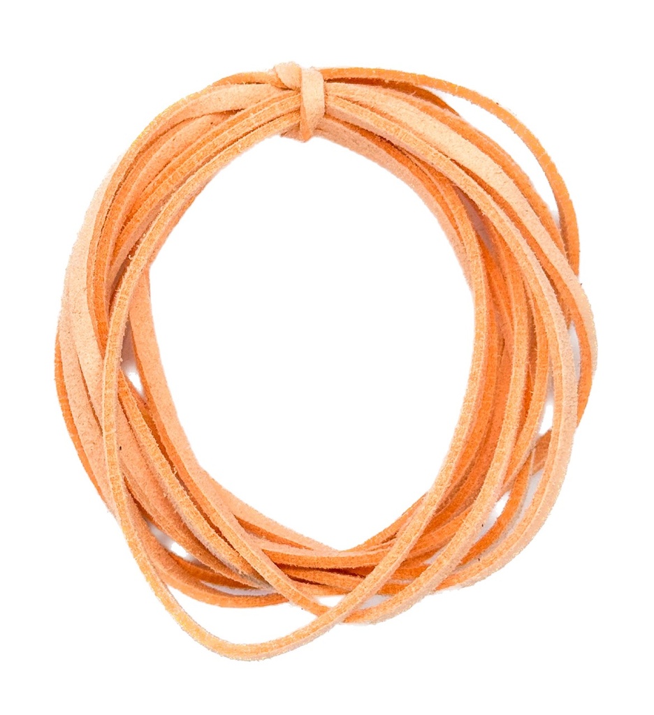 Cordón gamuza 3mm durazno