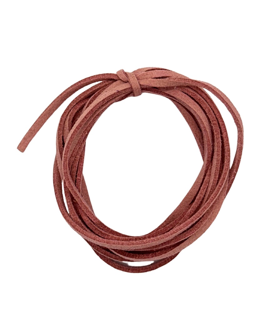Cordón gamuza 3mm rosa viejo