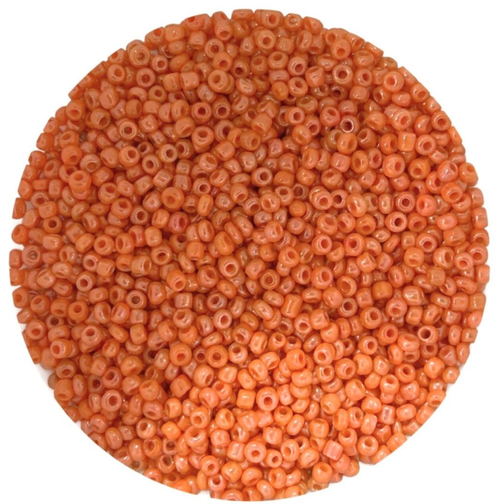 Mostacilla naranja perlado #130 x 25gr      