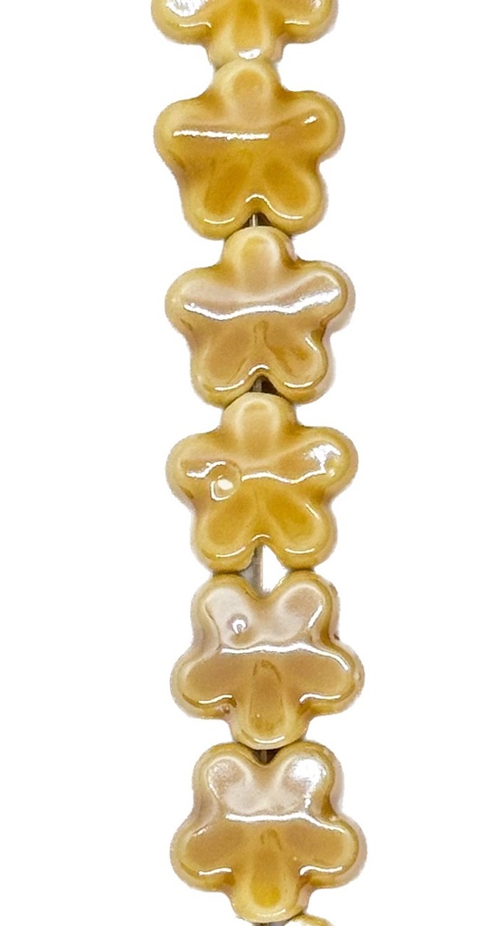 Cerámica 12mm flor marrón claro